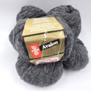 gray-avalon-threads-half-wool-with-lurex-for knitting