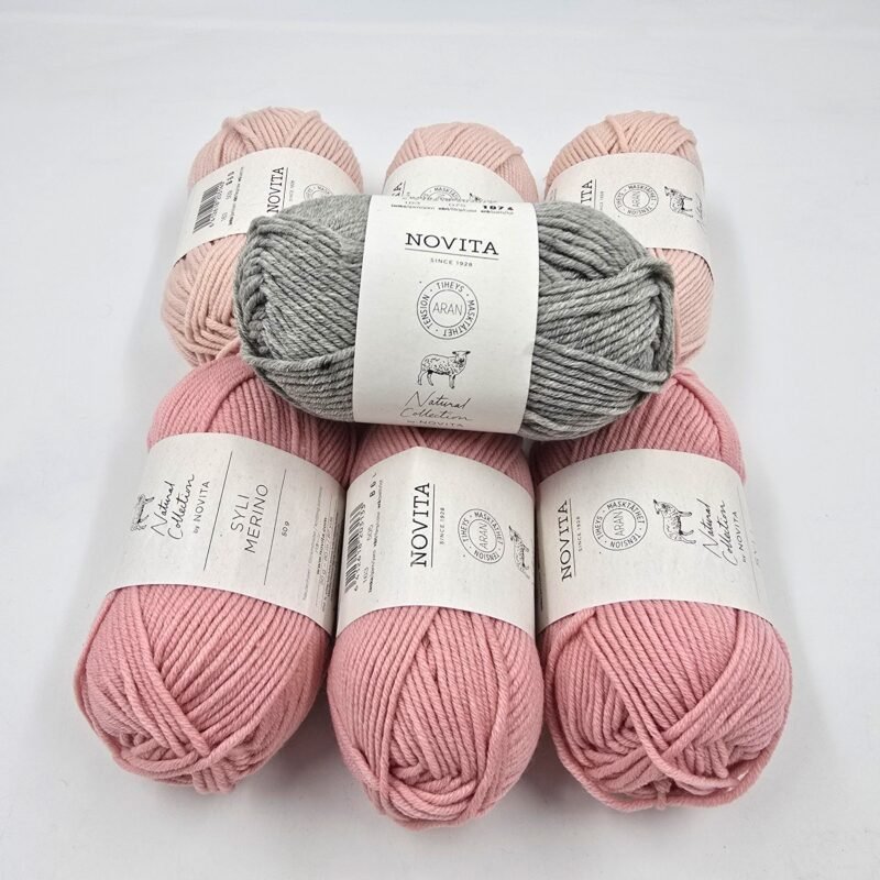 100% Merino vilna (Rinkinys 350g)