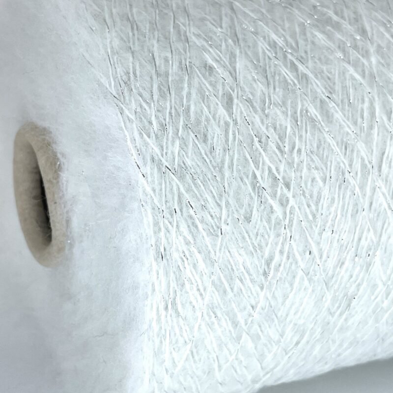 10% KID Mohera, 10% Merino Vilna, 80% Akrilas + Blizgėsys - Image 2