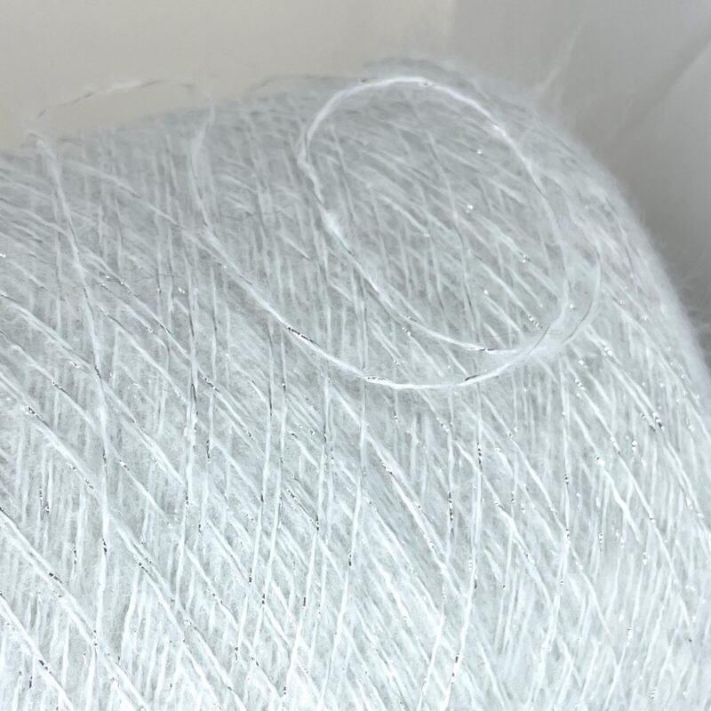 10% KID Mohera, 10% Merino Vilna, 80% Akrilas + Blizgėsys - Image 3