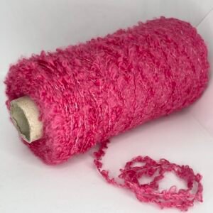 20% Šilkas, 20% Merino Vilna, 60% Modalas (Dirbtinis šilkas) BIG BOUCLE
